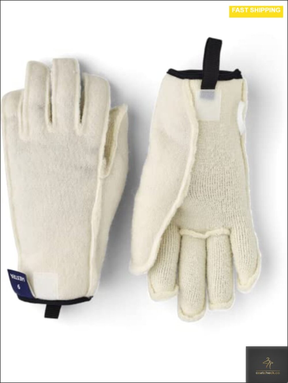 Wool Pile Terry Liner Glove 5-Finger Skiing Snowboard